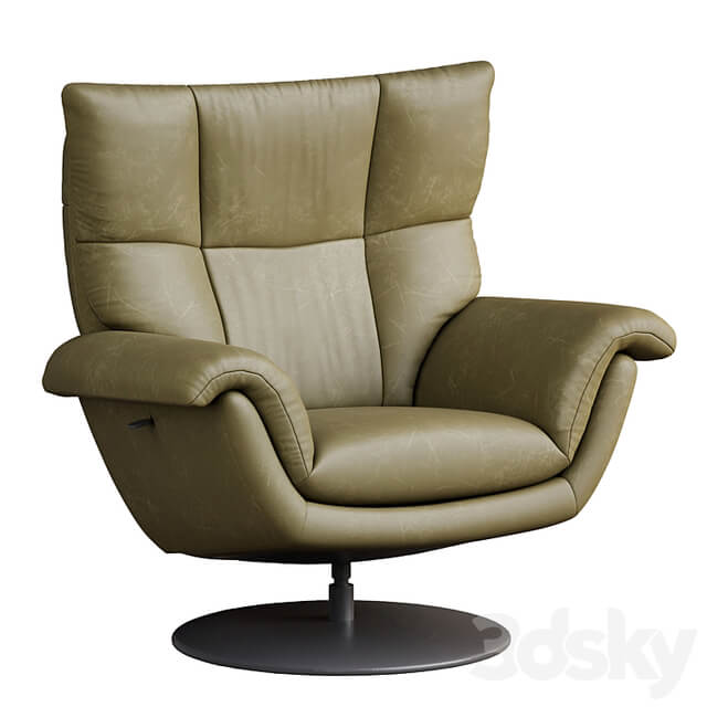 Deacon Leather Swivel Recliner armchair