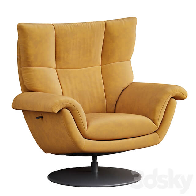 Deacon Leather Swivel Recliner armchair