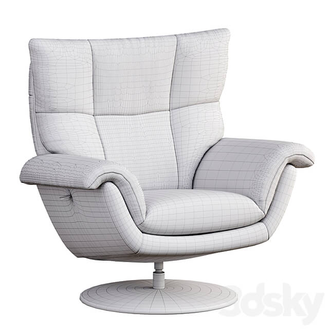 Deacon Leather Swivel Recliner armchair