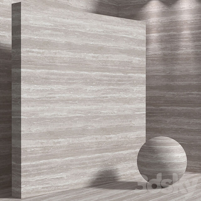 Material (seamless) travertine stone set 189