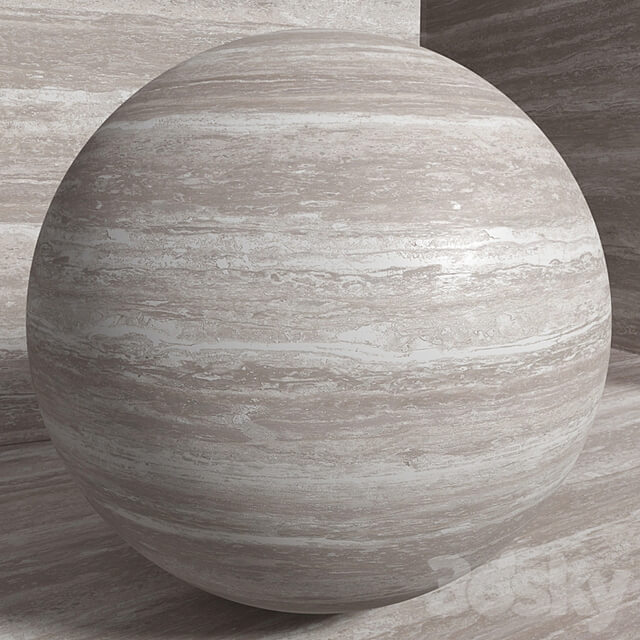 Material (seamless) travertine stone set 189