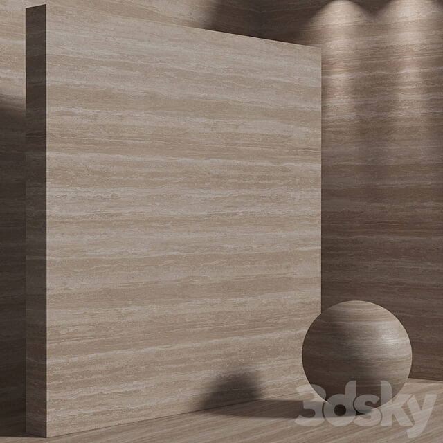 Material (seamless) travertine stone set 189