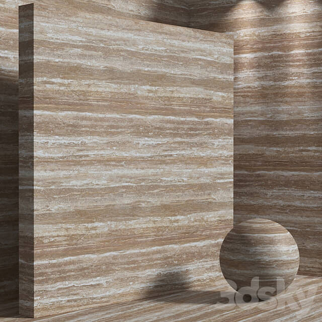 Material (seamless) travertine stone set 189
