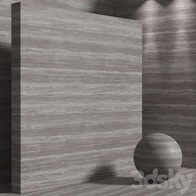 Material (seamless) travertine stone set 189