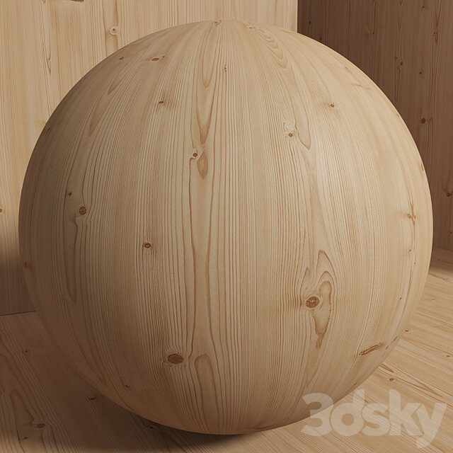 Material wood (seamless) pine spruce set 159