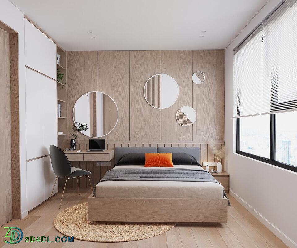 3D Interior Scenes File 3dsmax Model Bedroom 286 By Nguyen Tuan