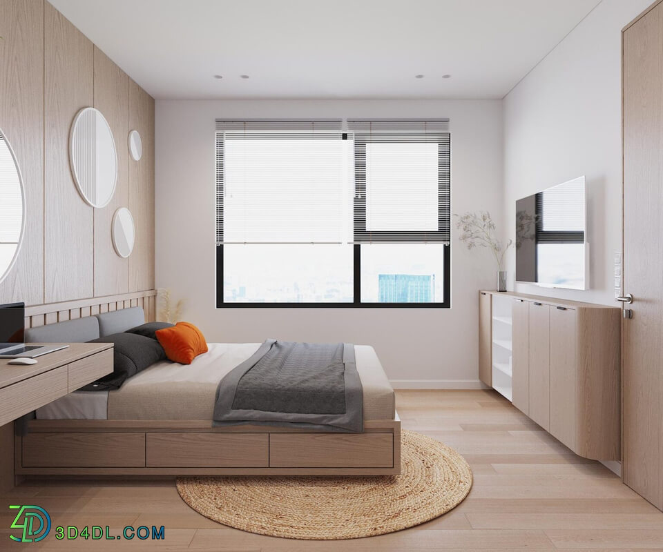 3D Interior Scenes File 3dsmax Model Bedroom 286 By Nguyen Tuan