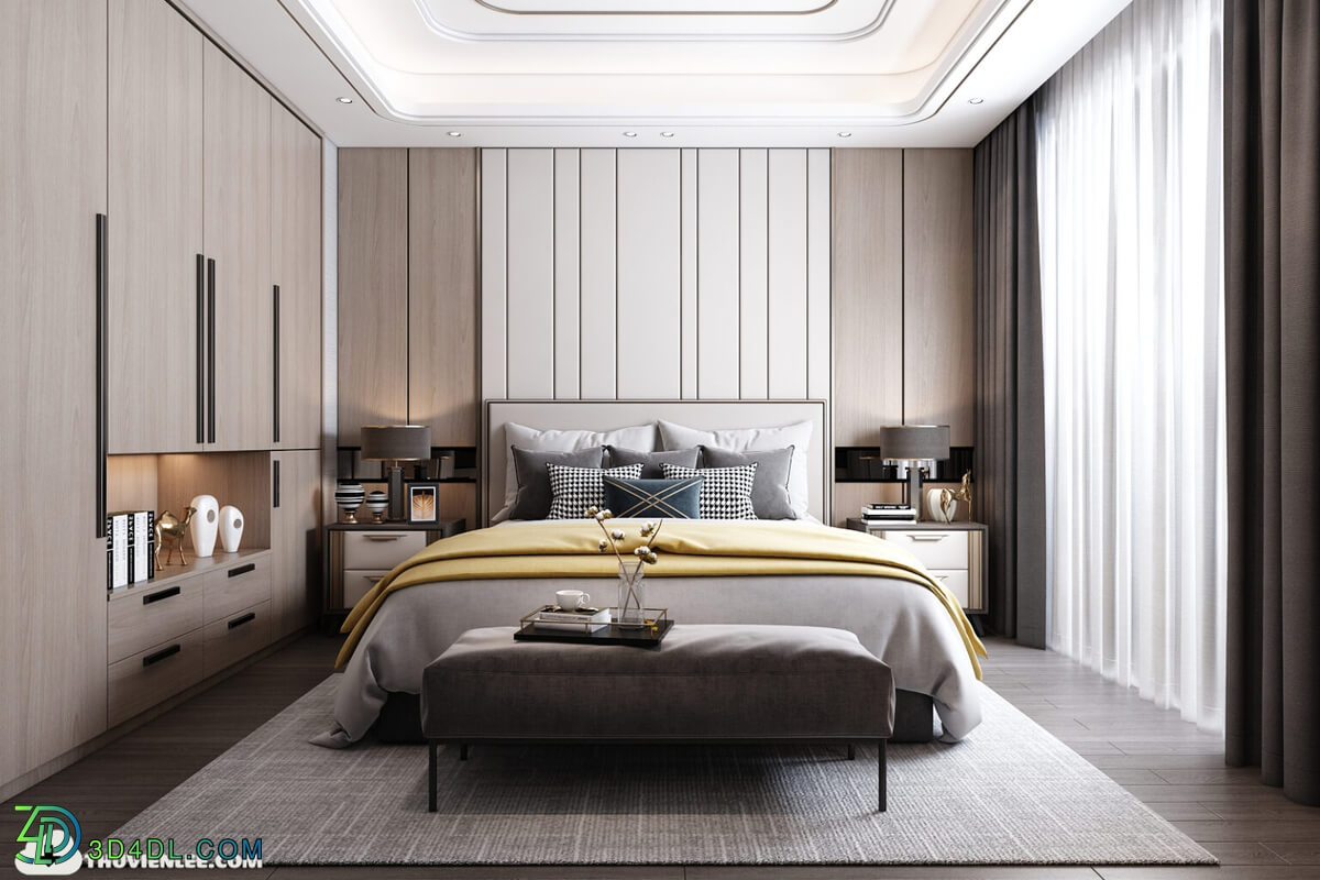 3D Interior Scenes File 3dsmax Model Bedroom 400 By Le Viet Long