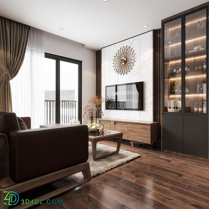 3D Interior Scene File 3dsmax Model Livingroom 309 By Tung Nguyen