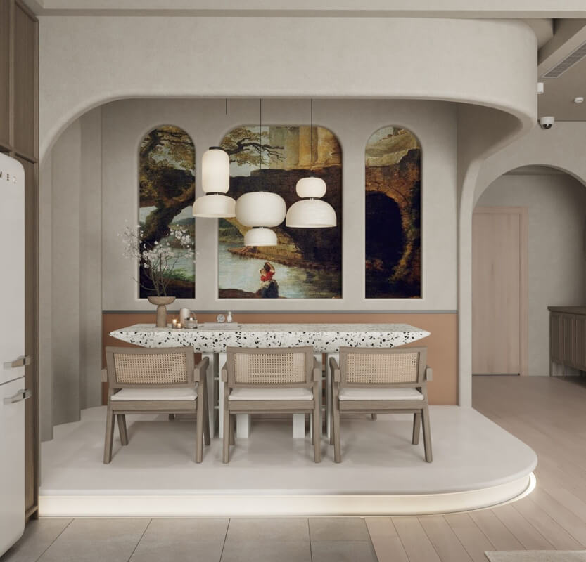  Living Room- Kitchen Interior by Tuan Dat