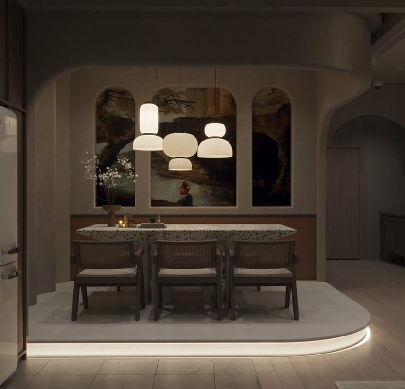  Living Room- Kitchen Interior by Tuan Dat