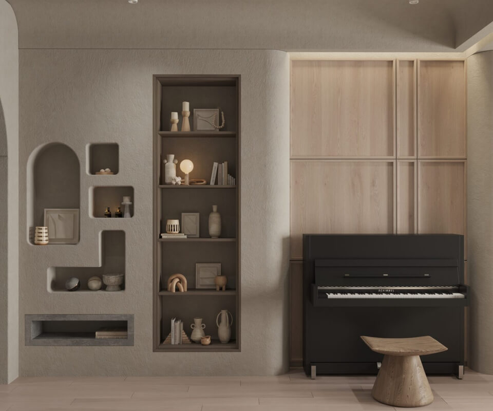  Living Room- Kitchen Interior by Tuan Dat