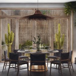  Interior Kitchen Room- Dining by Chinh Van 