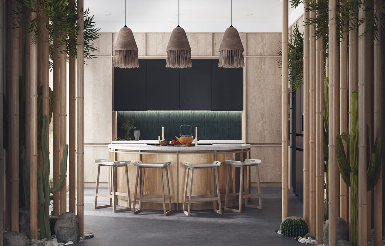  Interior Kitchen Room- Dining by Chinh Van
