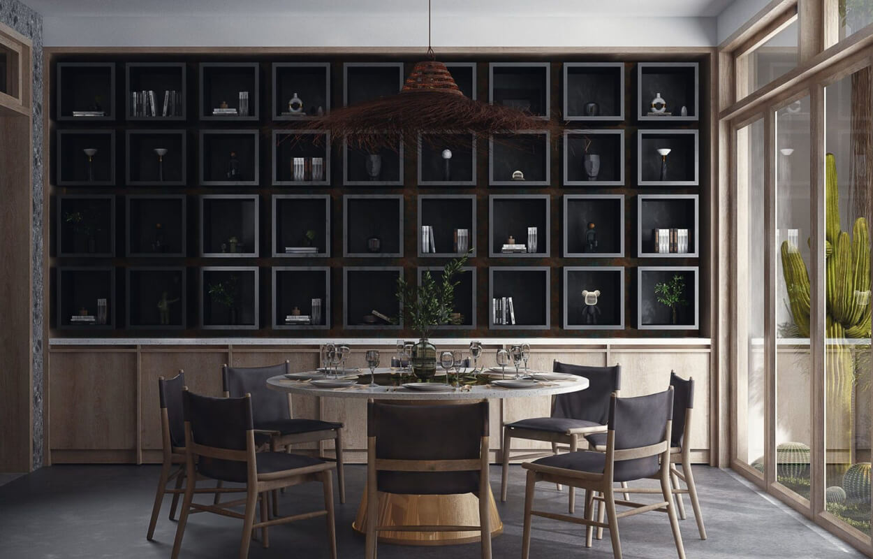 Interior Kitchen Room- Dining by Chinh Van
