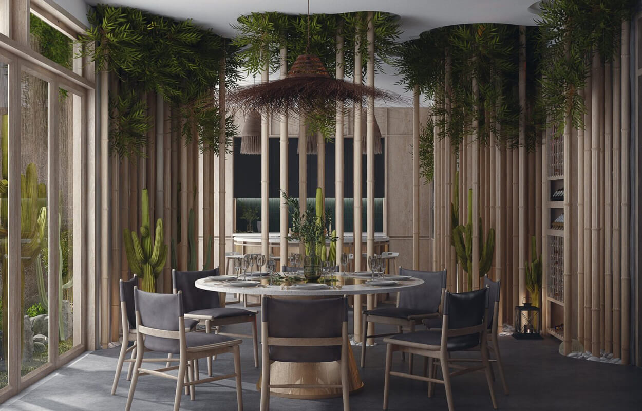  Interior Kitchen Room- Dining by Chinh Van