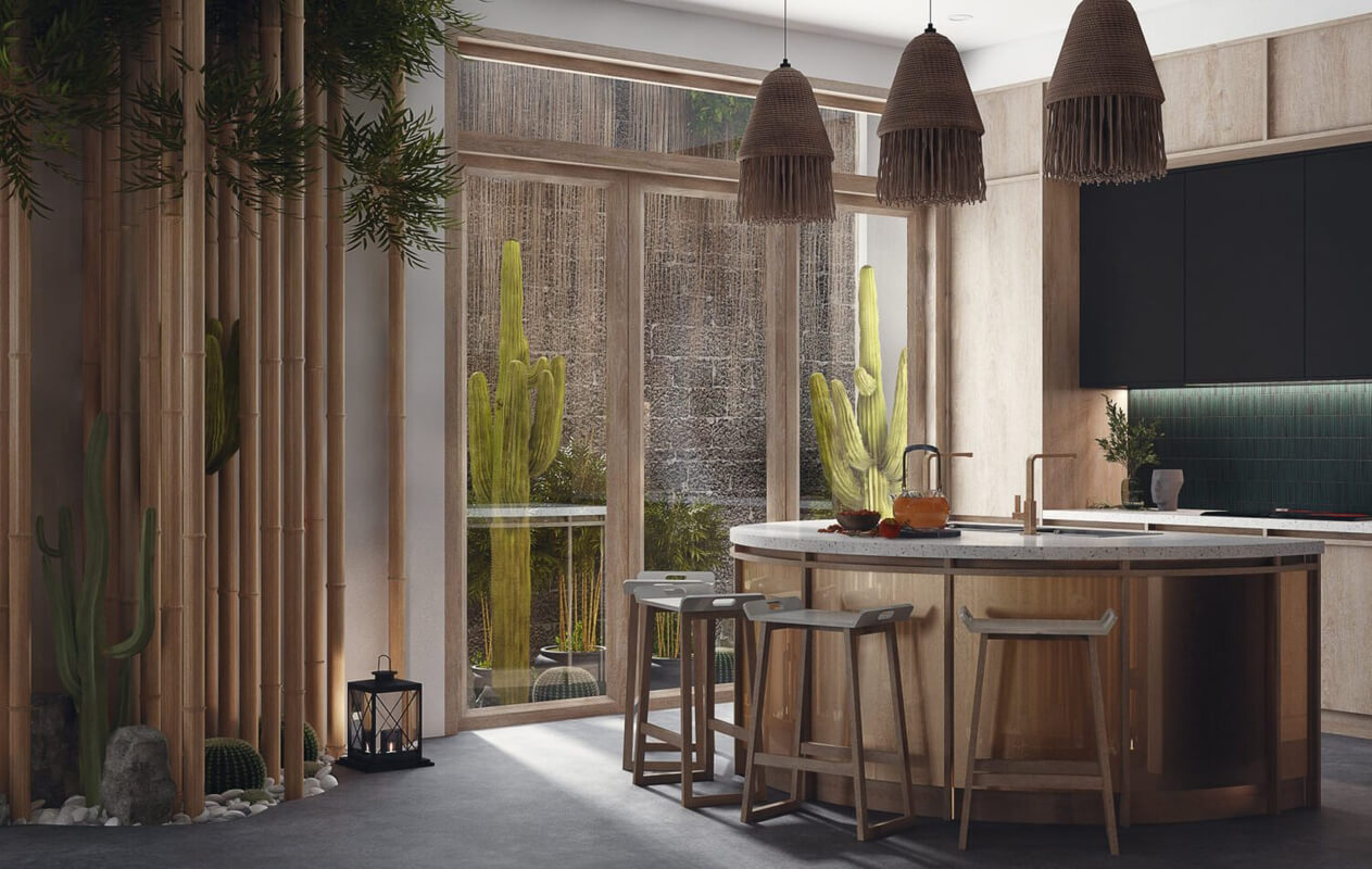  Interior Kitchen Room- Dining by Chinh Van