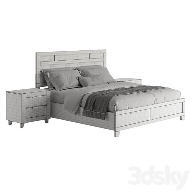 Morales Rustic Wood Bed