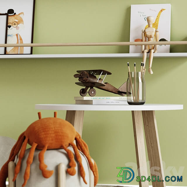 Decor and furniture for children&#39;s Set 003