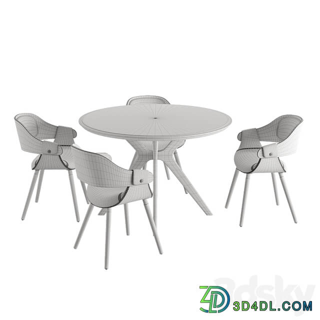 Tango dining table and Jody chairs