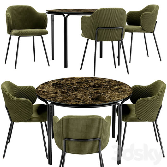 Suanna Dining Chair and Chici Table