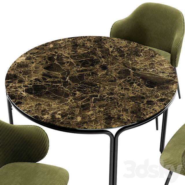 Suanna Dining Chair and Chici Table