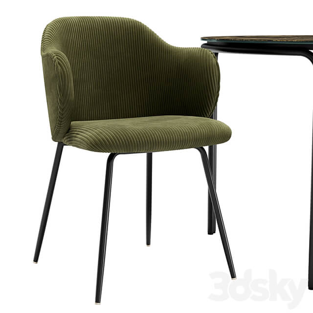 Suanna Dining Chair and Chici Table