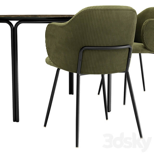 Suanna Dining Chair and Chici Table