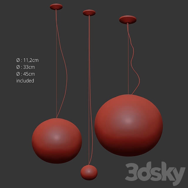Glo Ball Pendant, Flos
