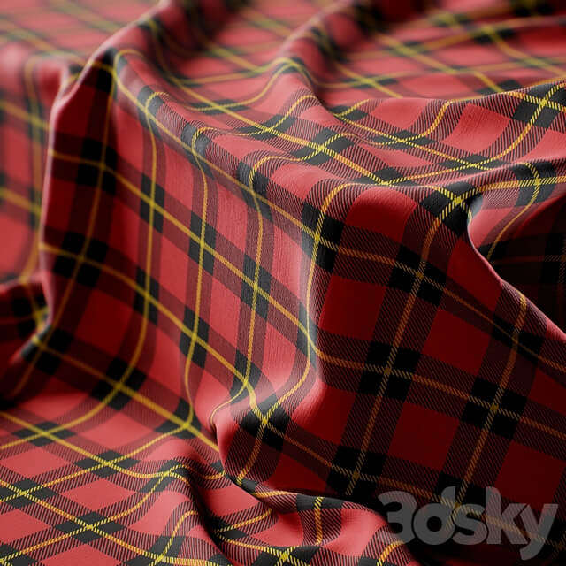 5 Tartan Fabric Texture 2k vol1 seamless PBR + SBSAR