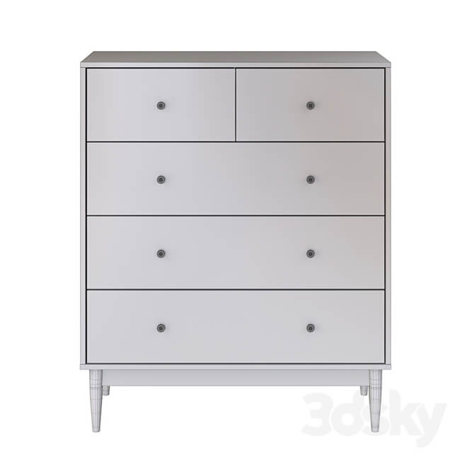 Chest of drawers Tyrone 1 Shell Lace Tulip