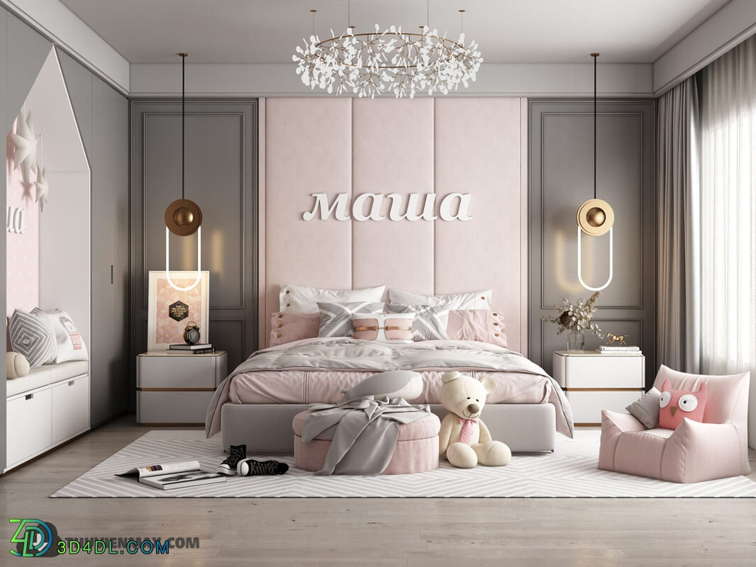 3D Model Interior Children Room 14 By HuyHieuLee