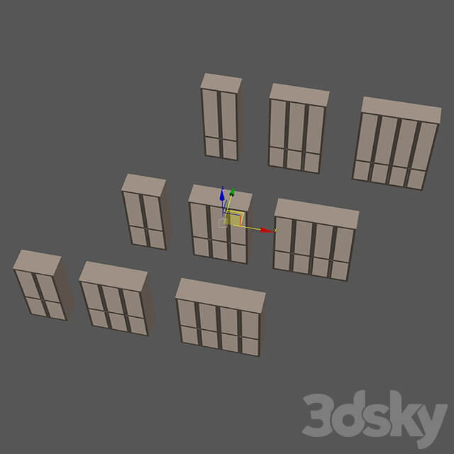 Wardrobe modern 03