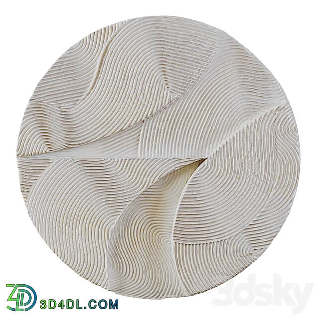 Wall decor WHITE SPHERE RELIEF by Krogh Andersen