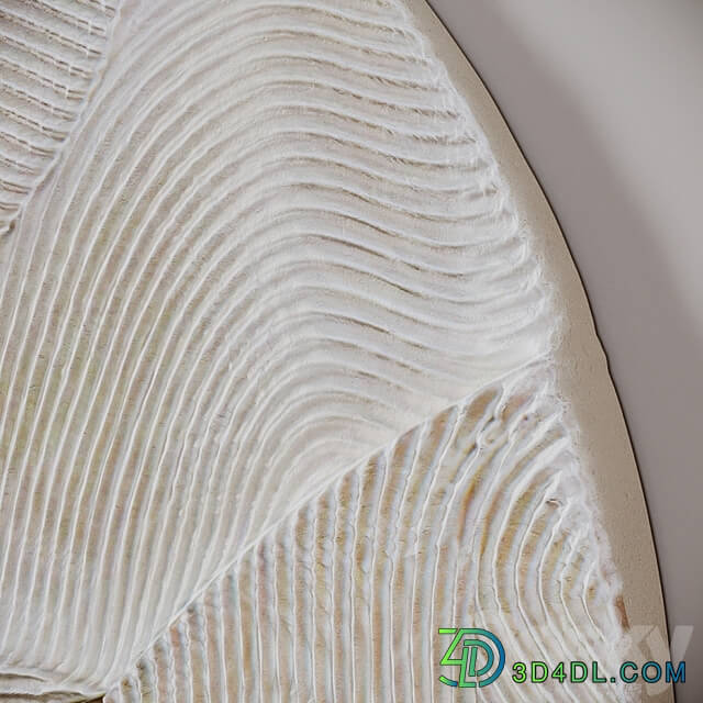 Wall decor WHITE SPHERE RELIEF by Krogh Andersen