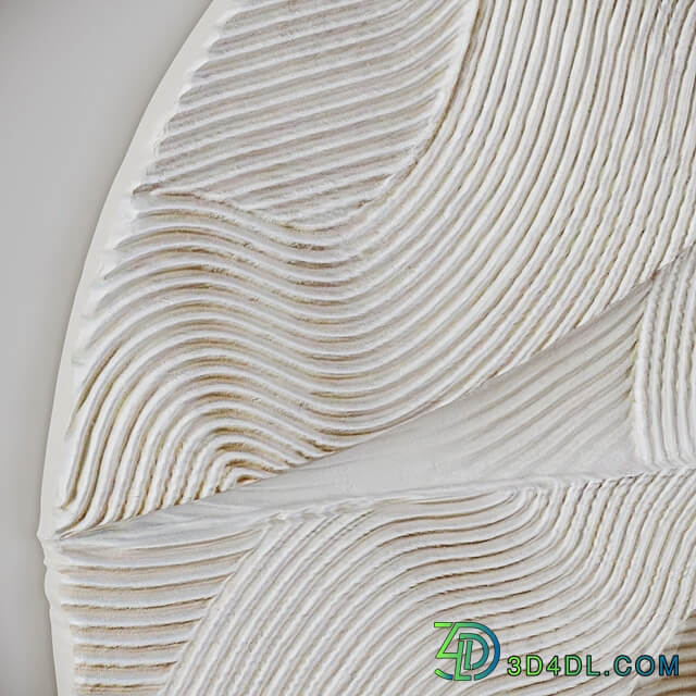 Wall decor WHITE SPHERE RELIEF by Krogh Andersen