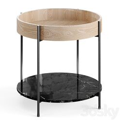 Coffee table Space beige black 