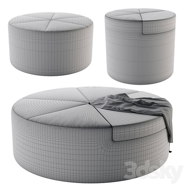 Flou Moon Pouf