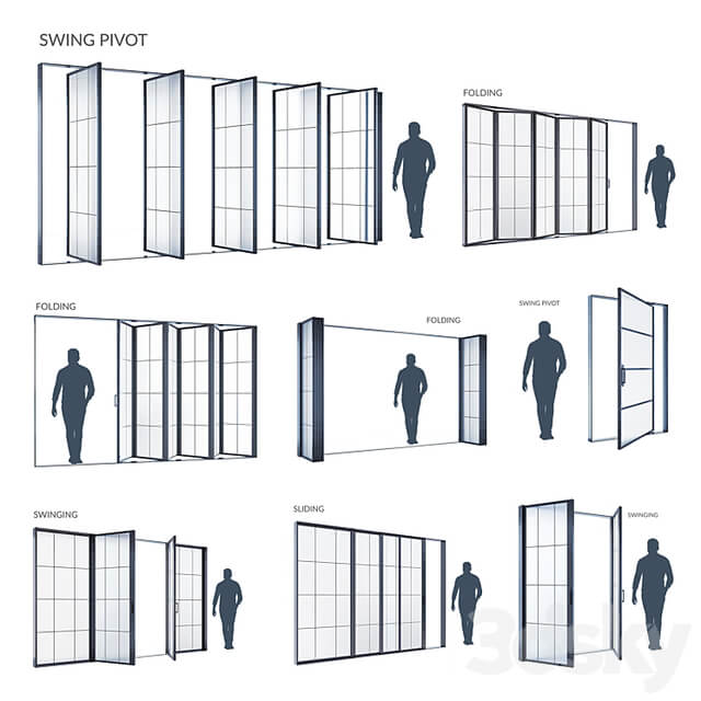 Modern windows SWING PIVOT FOLDING SLIDING