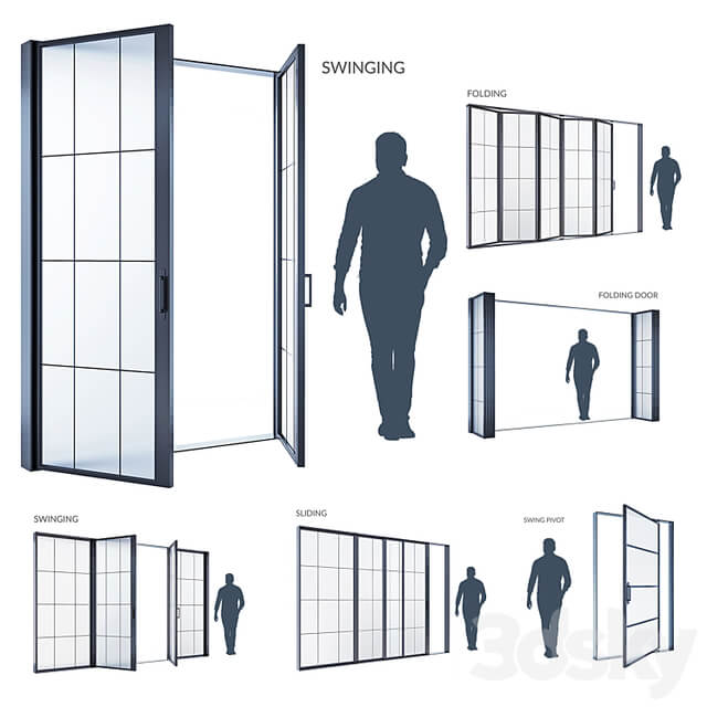 Modern windows SWING PIVOT FOLDING SLIDING