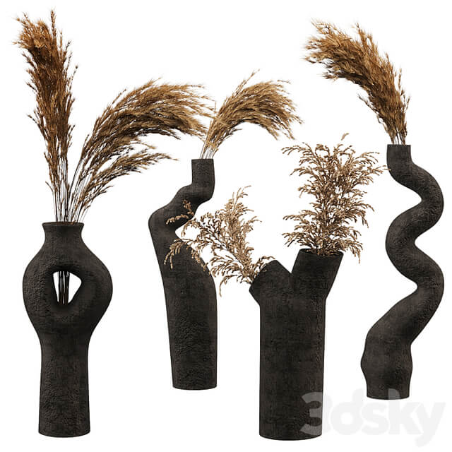 Decorative set with Pampas Bouquet