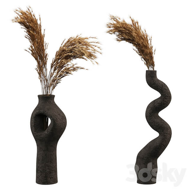 Decorative set with Pampas Bouquet
