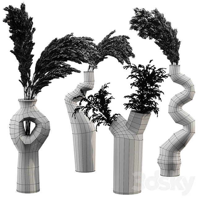Decorative set with Pampas Bouquet