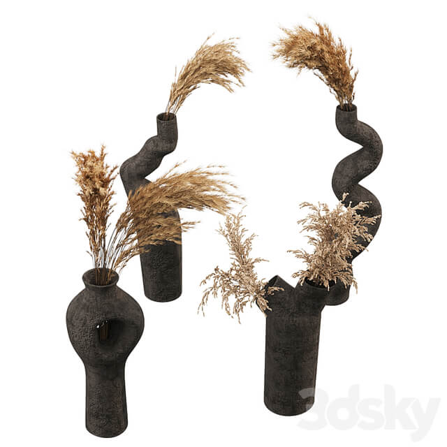 Decorative set with Pampas Bouquet