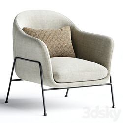 Wiley Ivory White Sherpa Armchair 