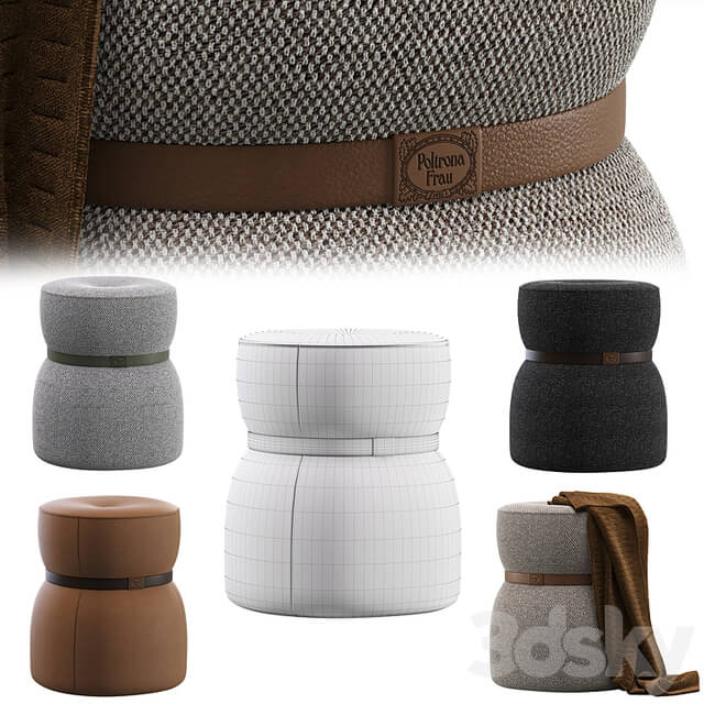 Pouf LEPLÌ by Poltrona Frau
