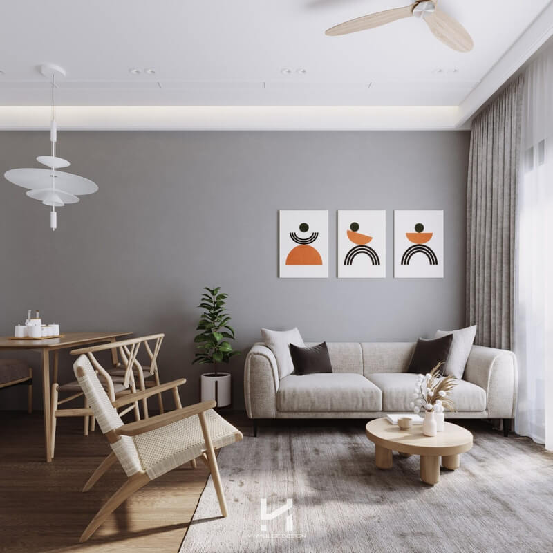  Living Room- Kitchen Interior by Nguyen Ha Duy