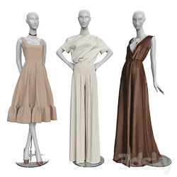 Women&#39;s clothing on mannequins 