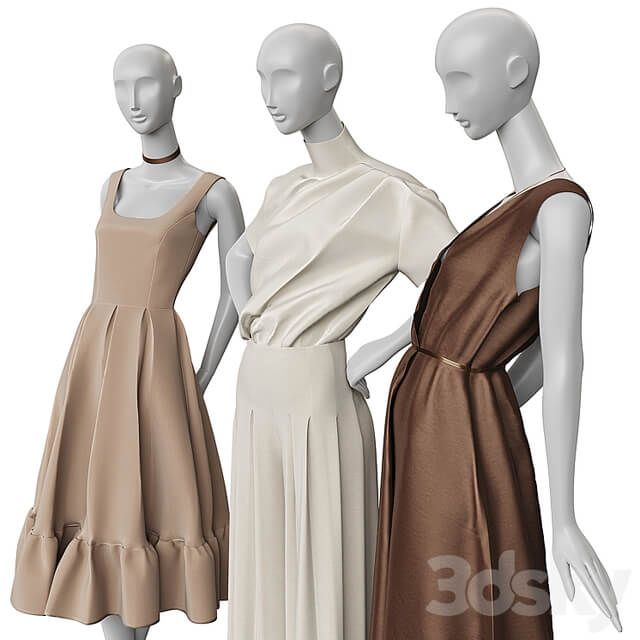 Women&#39;s clothing on mannequins
