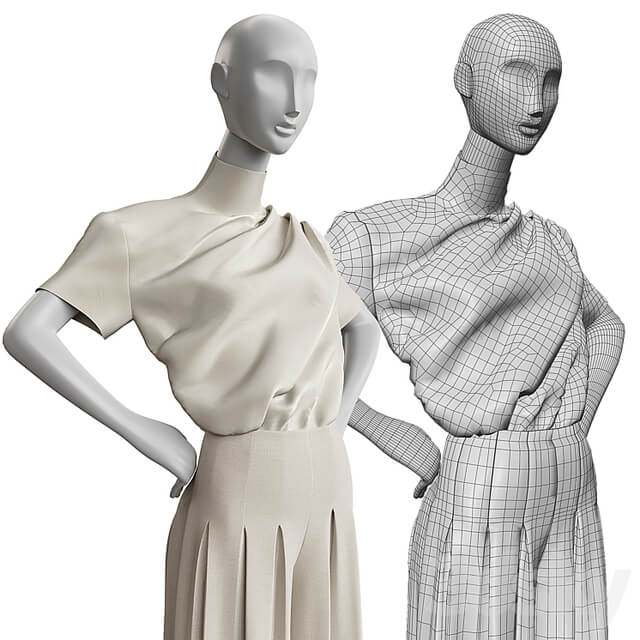 Women&#39;s clothing on mannequins